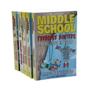 Middle School Treasure Hunters Series by James Patterson 5 Books - Ages 9-11 - Paperback