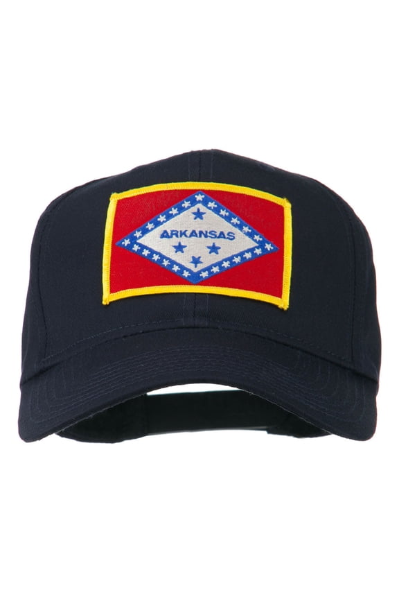 Middle State Arkansas Embroidered Patch Cap - Navy OSFM