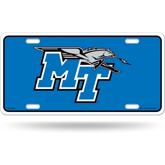 Middle Tennessee Metal License Plate
