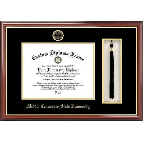Middle Tennessee State 8.5" x 11" Tassel Box and Diploma Frame