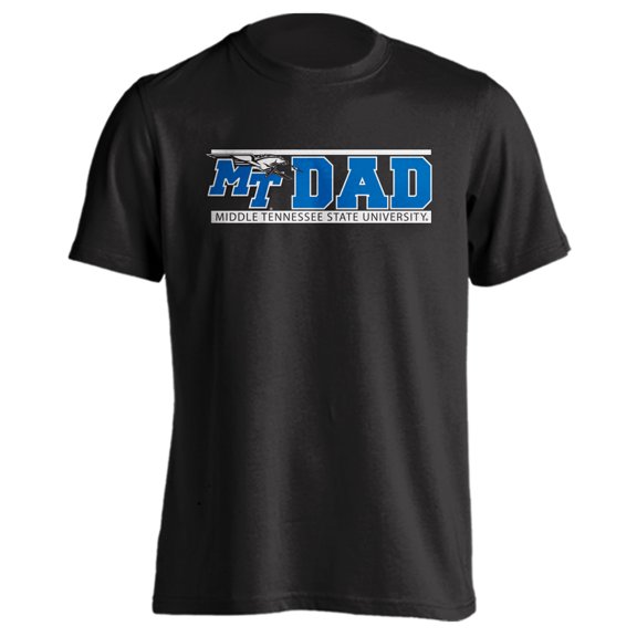 Middle Tennessee State University Blue Raiders Dad Proud Parent Short Sleeve T-Shirt