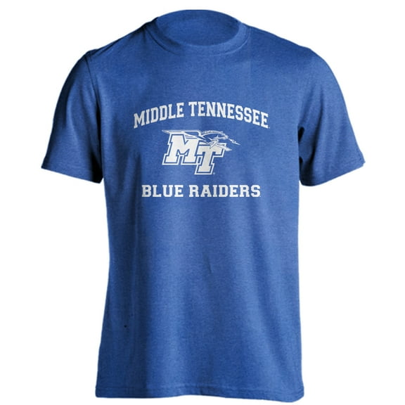Middle Tennessee State University Blue Raiders MTSU Distressed Retro Short Sleeve T-Shirt