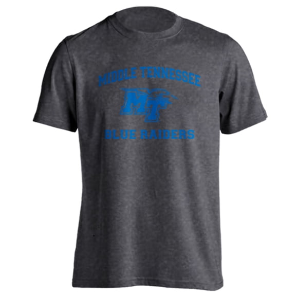 Middle Tennessee State University Blue Raiders MTSU Distressed Retro Short Sleeve T-Shirt