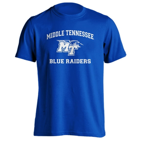Middle Tennessee State University Blue Raiders MTSU Distressed Retro Short Sleeve T-Shirt