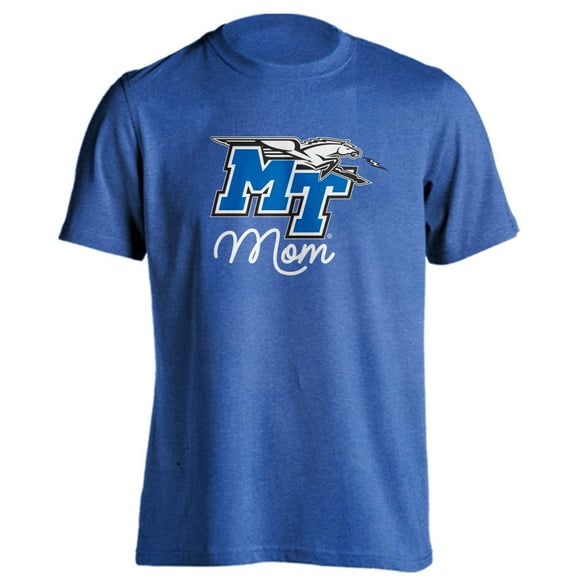Middle Tennessee State University Blue Raiders Mom Proud Parent Short Sleeve T-Shirt