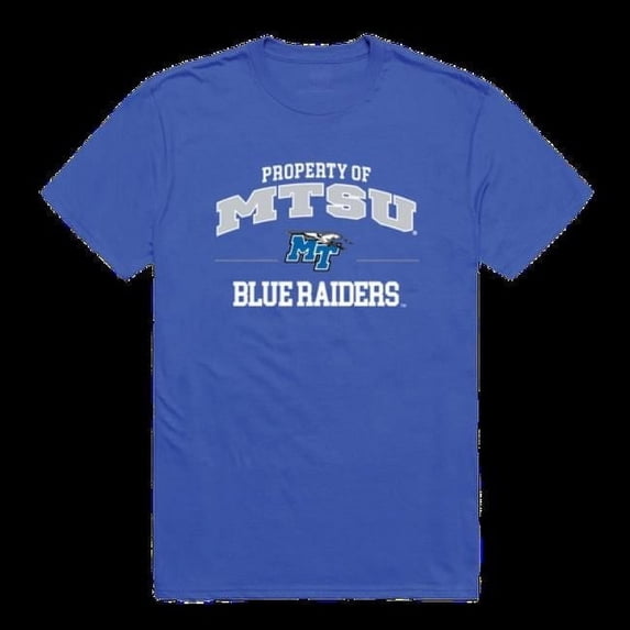 Middle Tennessee State University Blue Raiders Property College T-Shirt, Royal - Medium
