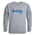thumbnail image 1 of Middle Tennessee State University Blue Raiders Script Crewneck Sweatshirt, Heather Grey - Small, 1 of 1