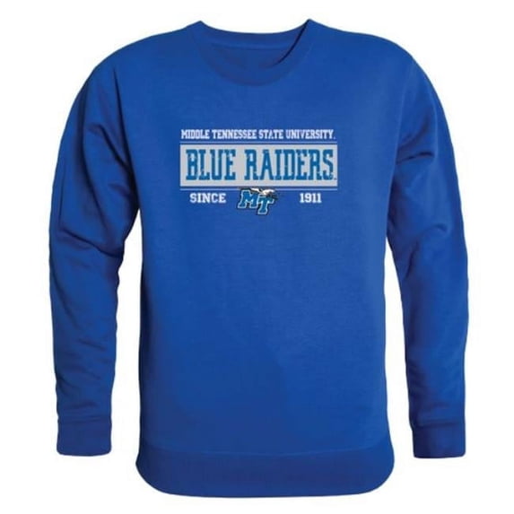 Middle Tennessee State University Established Crewneck Pullover Sweatshirt Sweater - Royal, XX-Large