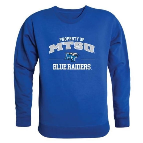 Middle Tennessee State University Property Crewneck Pullover Sweatshirt Sweater - Royal, Medium