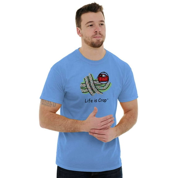 Middle Traffic Jam Unlucky Lifestyle Men's Graphic T Shirt Tees Brisco Brands X