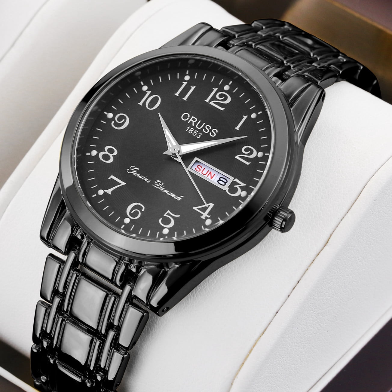 Middle-aged men's watch, elderly watch, large digit quartz watch, new model for middle-aged and elderly men, dad's luminous waterproof wristwatch