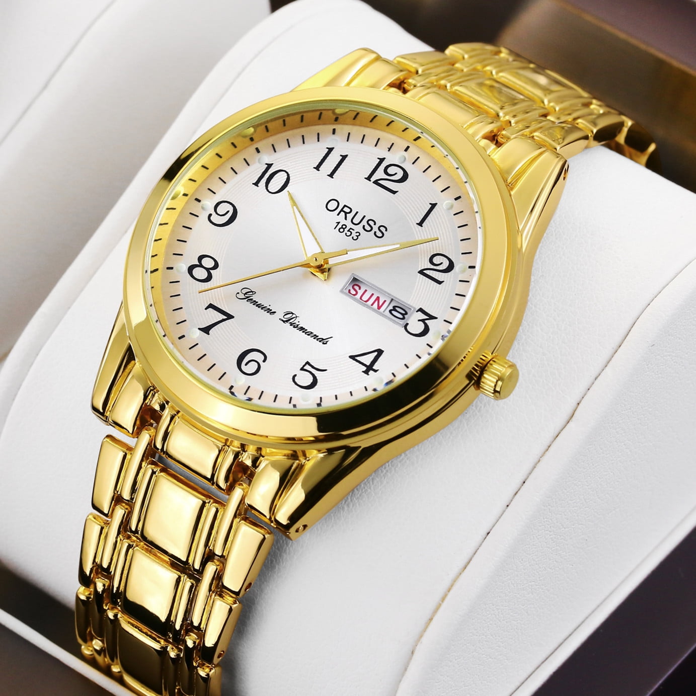 Middle-aged men's watch, elderly watch, large digit quartz watch, new model for middle-aged and elderly men, dad's luminous waterproof wristwatch