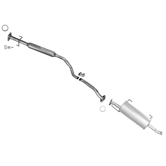 Middle and Rear Exhaust Pipe Muffler New For 2007-2011 Nissan Versa Sedan