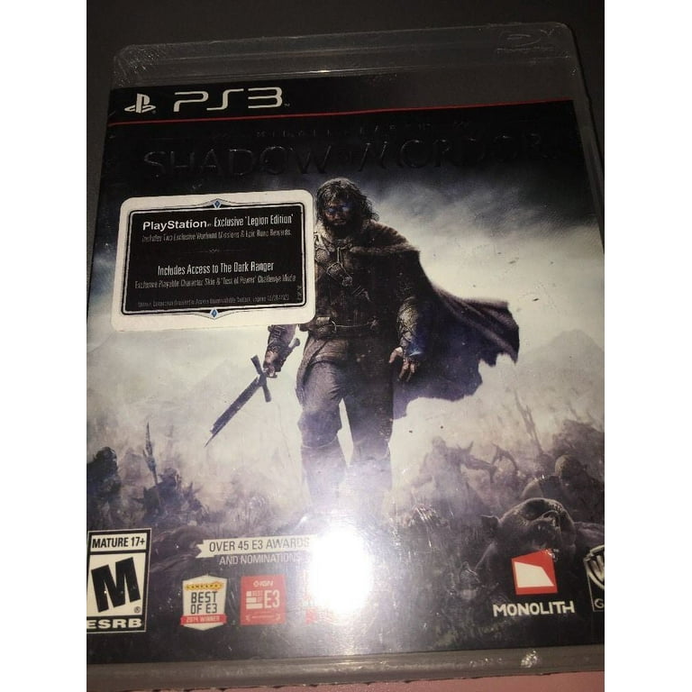 Sony Playstation 3 PS3 Middle Earth Shadow of Mordor Game