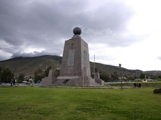 Middle of the World Monument Mitad Del Mundo Quito Ecuador Canvas Art - Panoramic Images (36 x 28)
