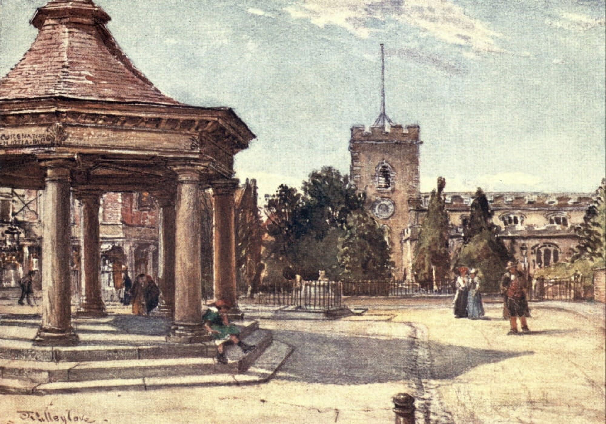 Middlesex 1907 Enfield Canvas Art - John Fulleylove (18 x 24)