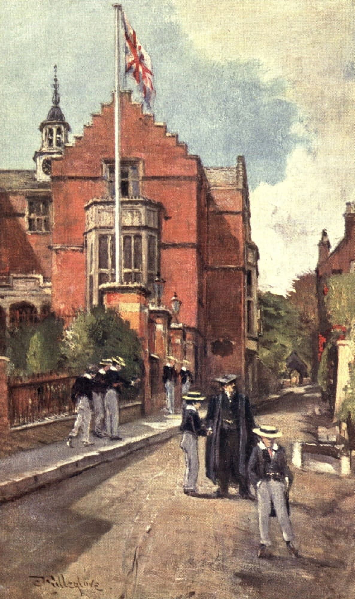 Middlesex 1907 Harrow Canvas Art - John Fulleylove (24 x 36)