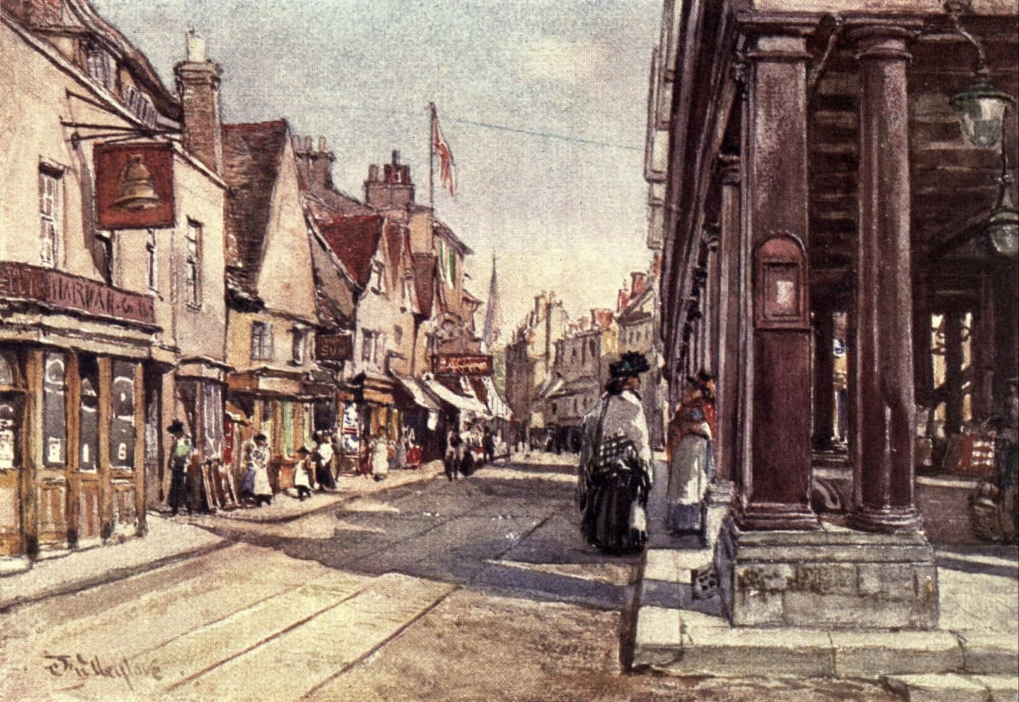 Middlesex 1907 Uxbridge Canvas Art - John Fulleylove (24 x 36)