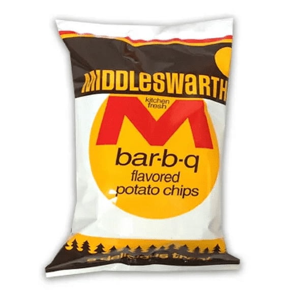 Middleswarth Kitchen Fresh BBQ Potato Chips, 12-Pack 1.2 oz. Single Serve Bags