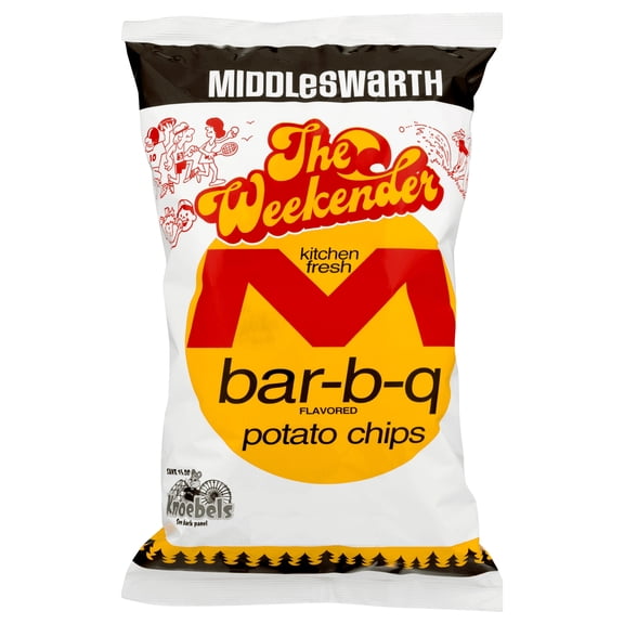 Middleswarth Kitchen Fresh Potato Chips Bar-B-Q Flavored The Weekender - 9 Oz. (4 Bags)