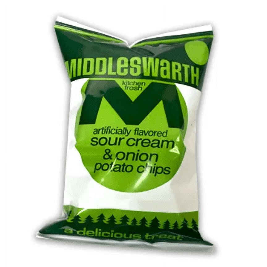 Middleswarth Kitchen Fresh Sour Cream & Onion Potato Chips, 12Pack 1.2