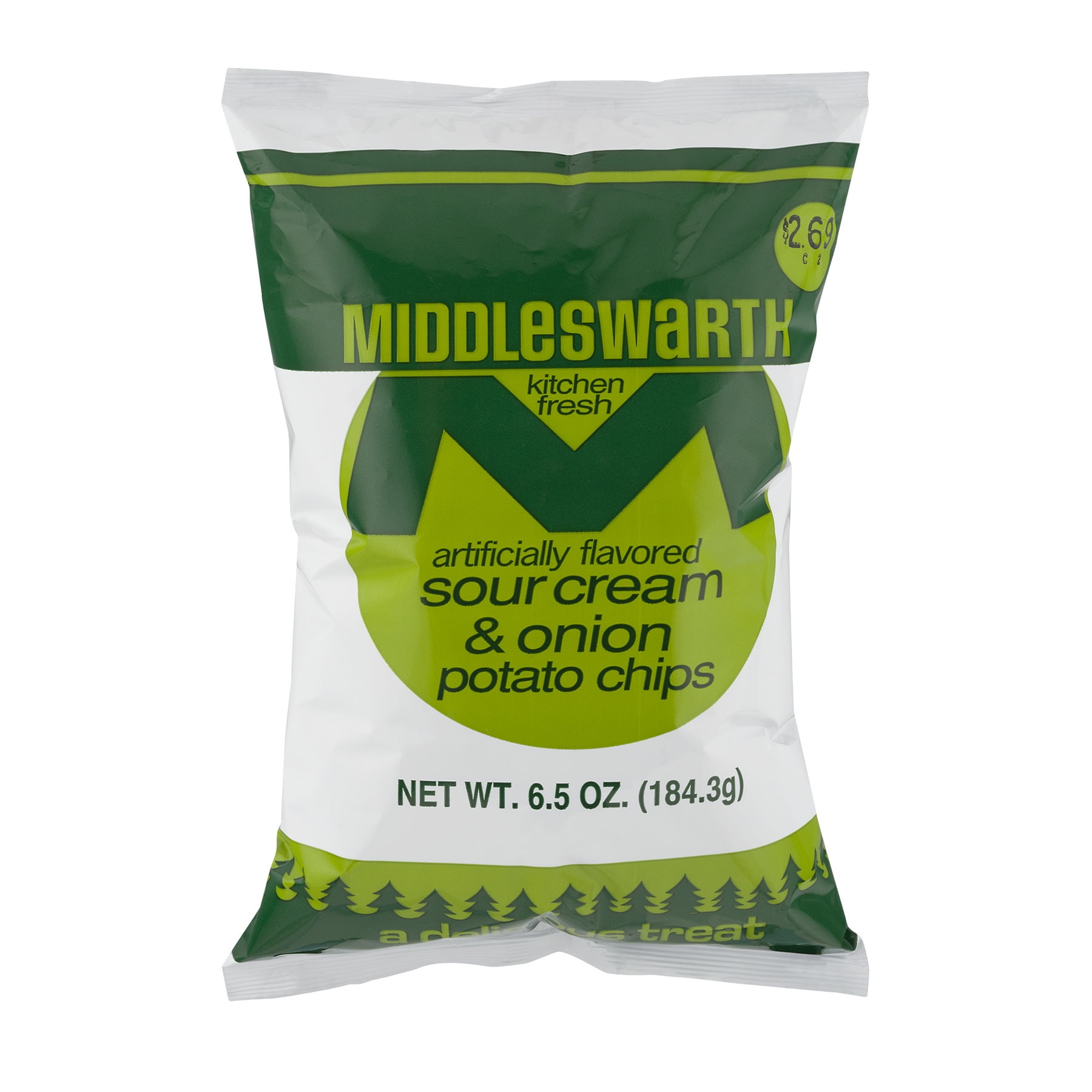 Middleswarth Sour Cream & Onion Potato Chips, 6.5 Oz.