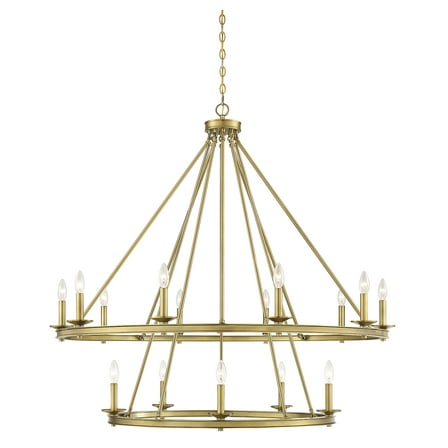 Middleton 15-Light Chandelier in Warm Brass