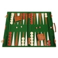 thumbnail image 1 of Middleton Games 18-inch Deluxe Backgammon Set - Medium - Green Velour, 1 of 11