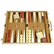 Middleton Games Deluxe Backgammon Set - Camel - 15"x10"