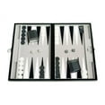 thumbnail image 1 of Middleton Games 15-inch Deluxe Backgammon Set - Inlaid Velvet Field - Black, 1 of 5