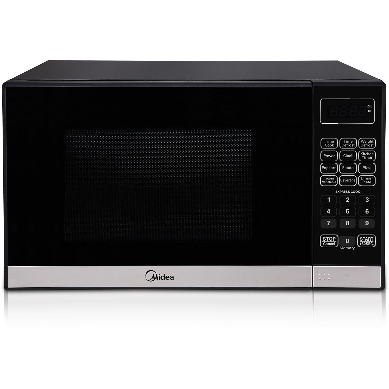 みみー Midea 0.7-cu. ft. Countertop Microwave in Stainless Steel
