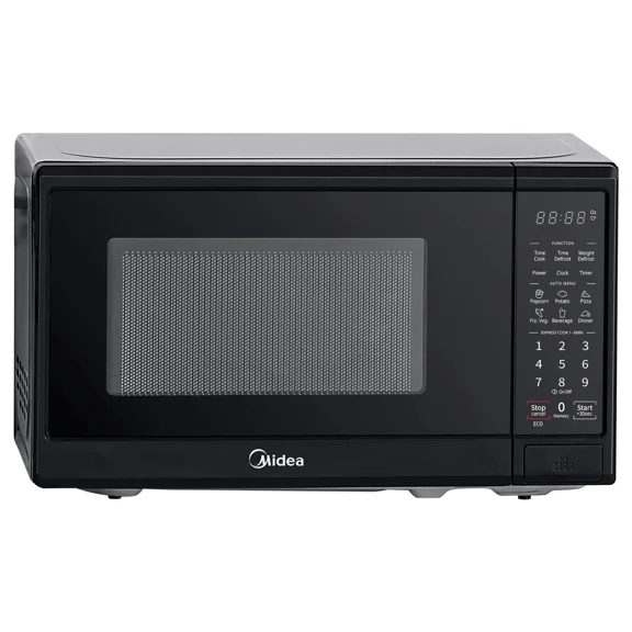 Midea Countertop Microwave Oven, 0.9 Cu Ft, 900 Watts, 6 Presets, Express Cooking, Black