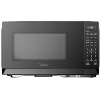 Midea 1.1 Cu. Ft. Countertop Microwave Oven, 1000W, Compact Microwave for Dorm, Office, Kitchen, Black