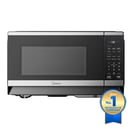 Midea 1.1 Cu. Ft. Countertop Microwave Oven, 1000W, Compact Microwave for Dorm, Office, Kitchen, Stainless Steel