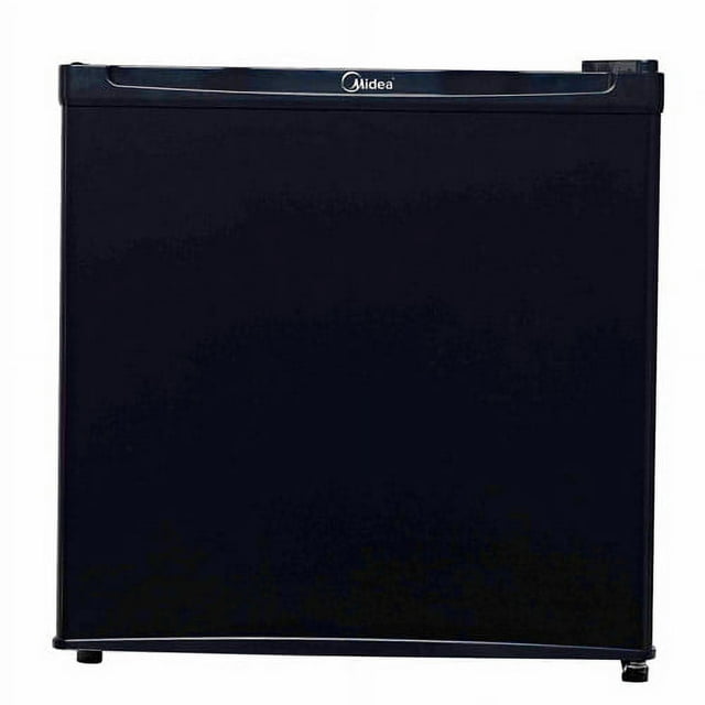 Midea 1.6 Cubic Ft, Compact Refrigerator with Reversible Door and Recessed Handle, Black