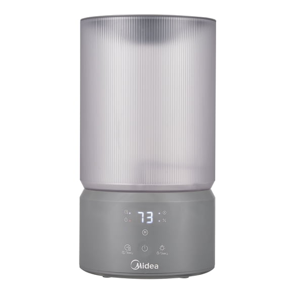 Midea 1 Gallon Gray Ultra-Sonic Cool Mist Humidifier with Aroma Tray and 360° Mist Nozzle, MSU16UC1DG