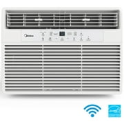 Midea 10,000 BTU 115V Smart Window Air Conditioner with Comfort Sense Remote, White, MAW10S1WWT-T, New