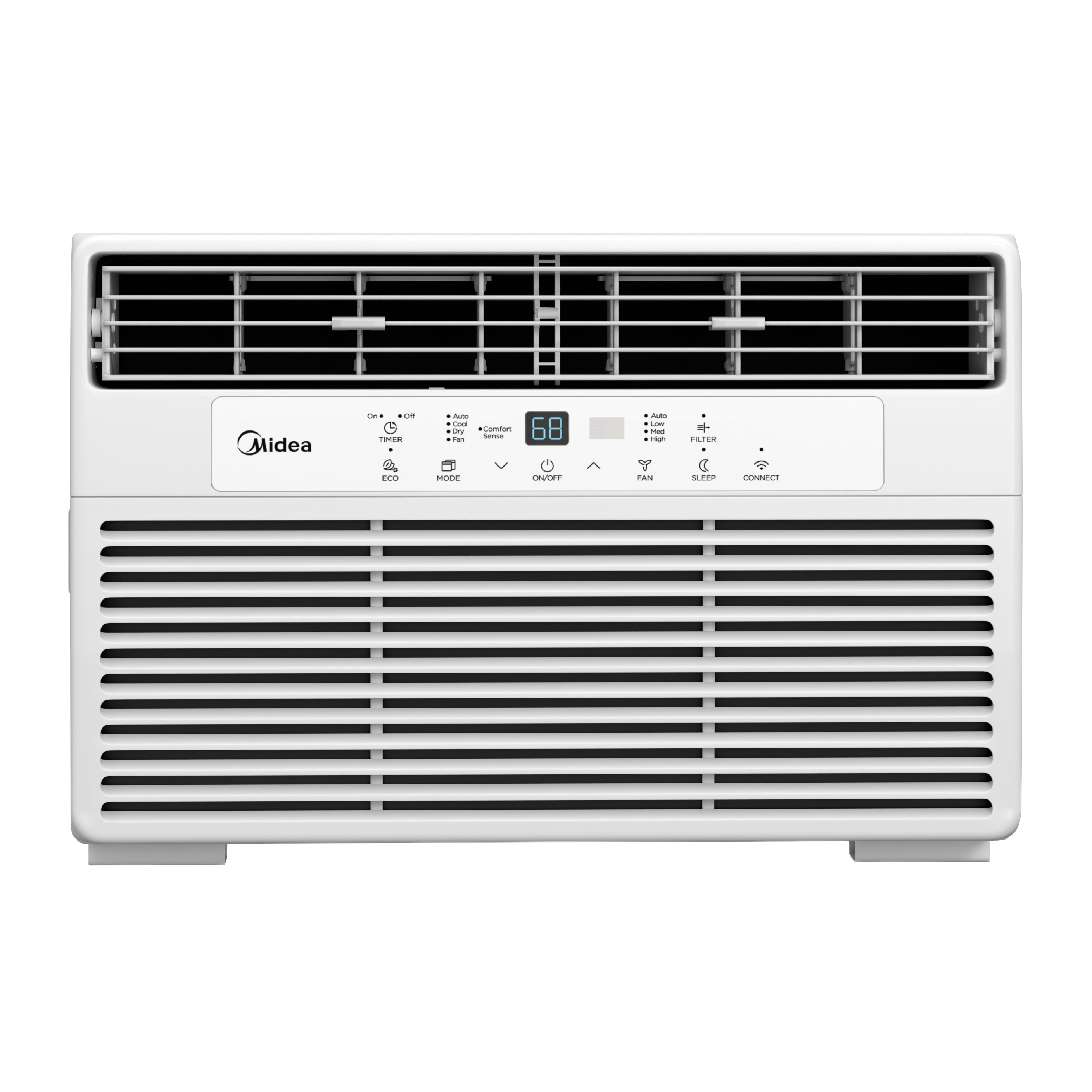 Midea 10,000 BTU 115V Smart Window Air Conditioner with Remote, White, MAW10S1WWT-T, New