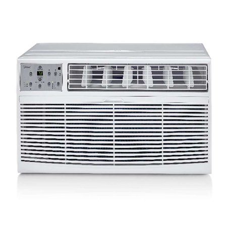 Midea 10,000 BTU Through The Wall Air Conditioner, Cools Up To 450 Sq Ft, Remote Control, Quiet, White