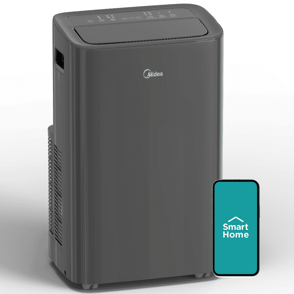 Midea 10,000 BTU Portable Air Conditioner with Heat, Gray, 1 Count