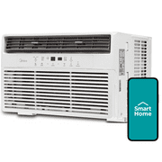 Midea 12,000 BTU 115V Smart Window Air Conditioner with Remote, up to 550 Sq. ft., White, MAW12S1DWWT, New