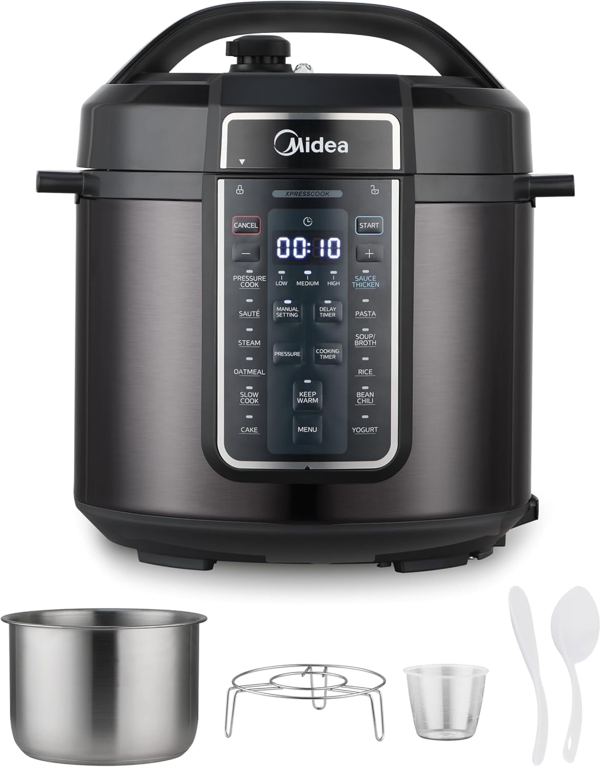 Walmart promo code:  Walmart Black Friday Deals 2025 Midea 12-in-1 Electric Pressure Cooker, 6 Quarts, 12 Presets, Multi-Functional Programmable,MPC6002SBSK