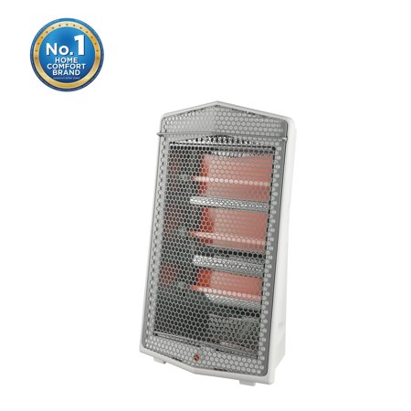 Midea Electric Space Heater, Quartz Indoor, 1,500 Watts, Adjustable Thermostat, Safety Protection, White