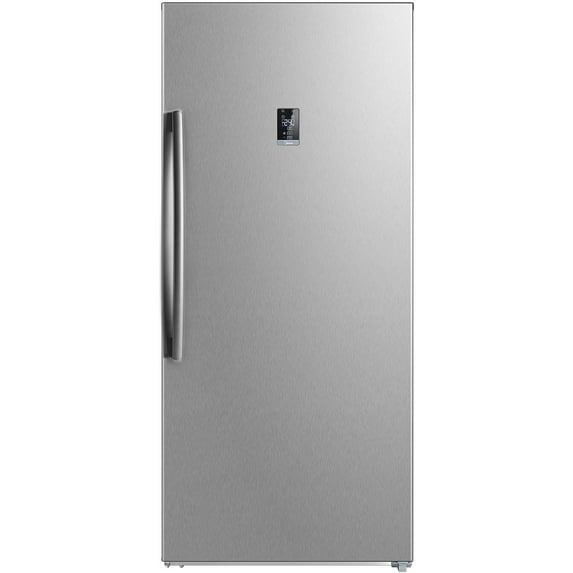 Midea 17.0 cu ft Upright Freezer, Stainless Steel