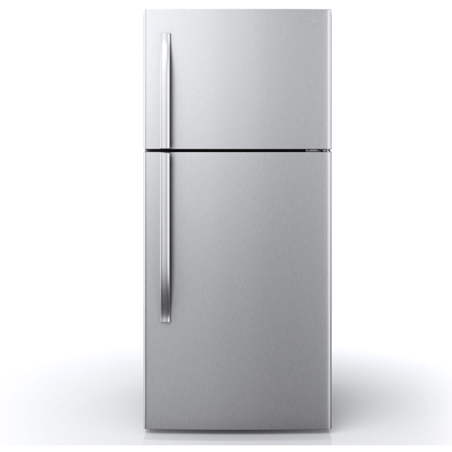 Midea 18Cu. Ft. Top Mount Refrigerator in Stainless Steel