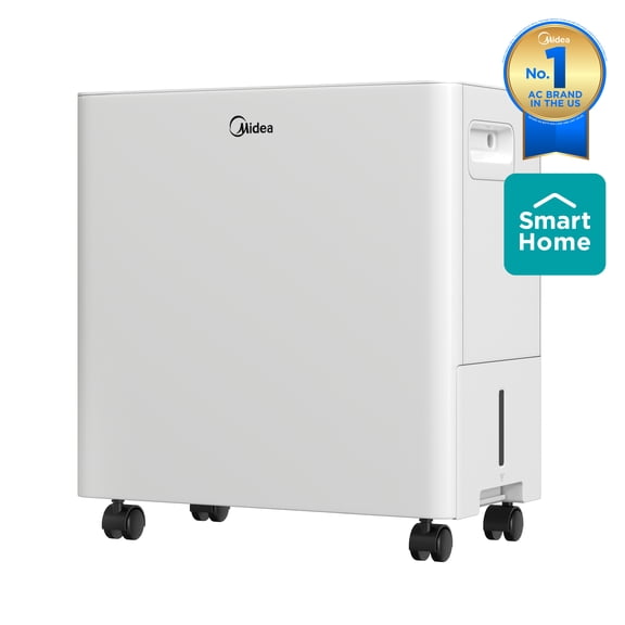 Midea 22 Pint Smart Dehumidifier, App & Voice Control, Covers 1,500 Sq. ft. NEW MAD22S1CWWT