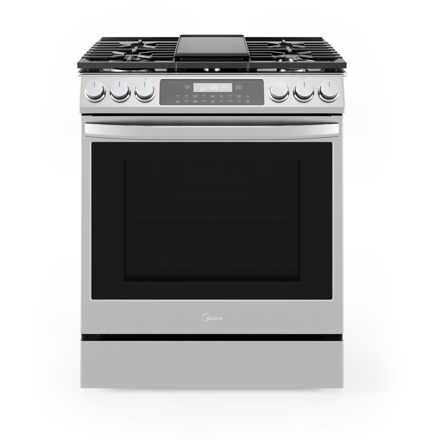 MIDEA 6.1 CF / 30" Gas Range, Convection, Wi-Fi