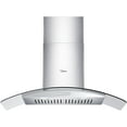thumbnail image 1 of Midea 30 inch Ducted Vent Hood: 450 CFM, 3-Speed Fan, Stainless Steel, Wall Mount, MVG30W8AST, New, 1 of 5