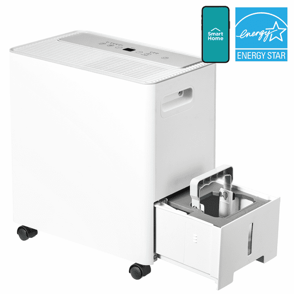 Midea Dehumidifer, 35 Pint, For Basements and Rooms Up To 3,500 Sq Ft, Wi-Fi and Alexa, White