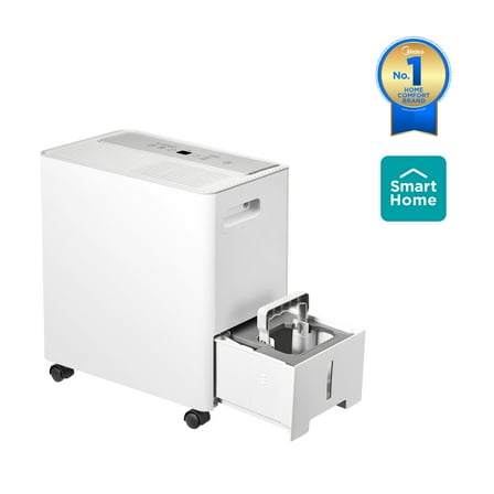 Midea Dehumidifer, 35 Pint, For Basements and Rooms Up To 3,500 Sq Ft, Wi-Fi and Alexa, White